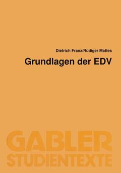 Couverture de l’ouvrage Grundlagen der EDV