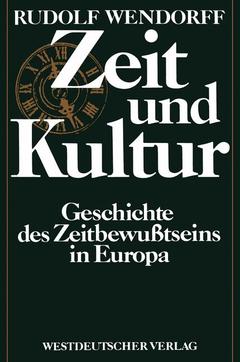 Couverture de l’ouvrage Zeit und Kultur