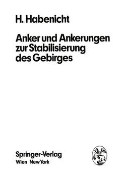 Couverture de l’ouvrage Anker und Ankerungen zur Stabilisierung des Gebirges