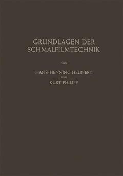 Couverture de l’ouvrage Grundlagen der Schmalfilmtechnik