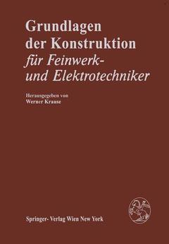 Cover of the book Grundlagen der Konstruktion