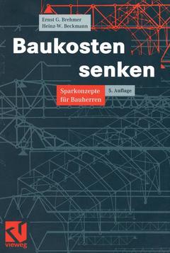 Couverture de l’ouvrage Baukosten senken