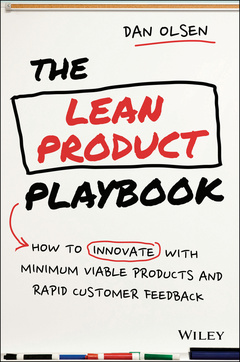 Couverture de l’ouvrage The Lean Product Playbook