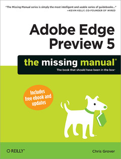 Couverture de l’ouvrage Adobe Edge Preview 5: The Missing Manual
