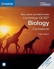 Cover of the book Cambridge IGCSE® Biology Coursebook with CD-ROM