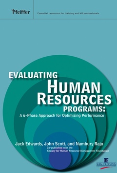 Couverture de l’ouvrage Evaluating Human Resources Programs
