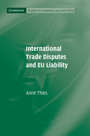 Cover of the book International Trade Disputes and EU Liability