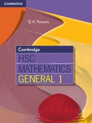Couverture de l’ouvrage Cambridge HSC Mathematics General 1