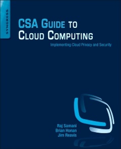 Couverture de l’ouvrage CSA Guide to Cloud Computing