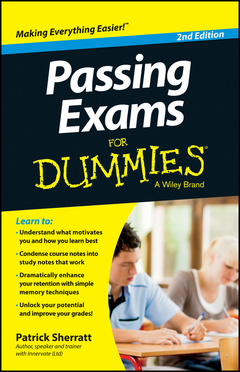 Couverture de l’ouvrage Passing Exams For Dummies