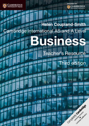 Cover of the book Cambridge International AS and A Level Business Teacher's Resource CD-ROM