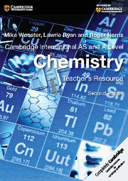 Couverture de l’ouvrage Cambridge International AS and A Level Chemistry Teacher's Resource CD-ROM