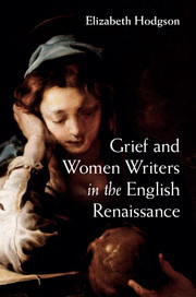Couverture de l’ouvrage Grief and Women Writers in the English Renaissance