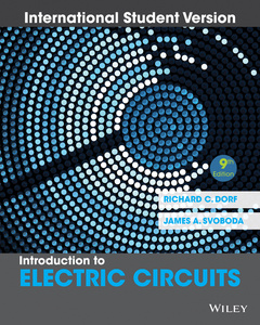 Couverture de l’ouvrage Introduction to Electric Circuits