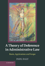 Cover of the book A Theory of Deference in Administrative Law