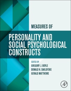 Couverture de l’ouvrage Measures of Personality and Social Psychological Constructs