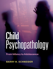 Couverture de l’ouvrage Child Psychopathology