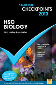 Couverture de l’ouvrage Cambridge Checkpoints HSC Biology 2013