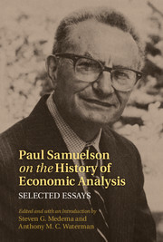 Couverture de l’ouvrage Paul Samuelson on the History of Economic Analysis
