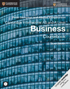 Cover of the book Cambridge International AS and A Level Business Coursebook with CD-ROM