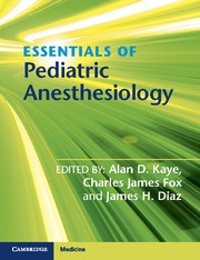 Couverture de l’ouvrage Essentials of Pediatric Anesthesiology