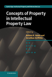 Couverture de l’ouvrage Concepts of Property in Intellectual Property Law