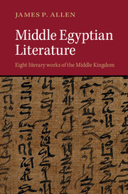 Couverture de l’ouvrage Middle Egyptian Literature
