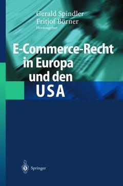 Couverture de l’ouvrage E-Commerce-Recht in Europa und den USA