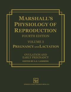 Couverture de l’ouvrage Marshall's Physiology of Reproduction