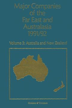 Couverture de l’ouvrage Major Companies of The Far East and Australasia 1991/92