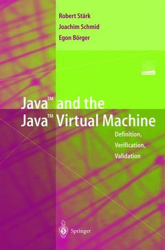 Couverture de l’ouvrage Java and the Java Virtual Machine