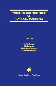 Couverture de l’ouvrage Synthesis and Properties of Advanced Materials