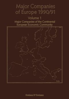 Couverture de l’ouvrage Major Companies of Europe 1990/91