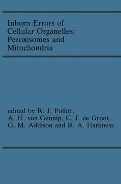 Cover of the book Inborn Errors of Cellular Organelles: Peroxisomes and Mitochondria