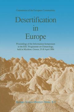 Couverture de l’ouvrage Desertification in Europe