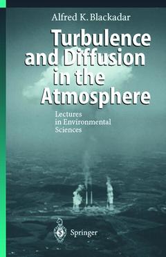 Couverture de l’ouvrage Turbulence and Diffusion in the Atmosphere