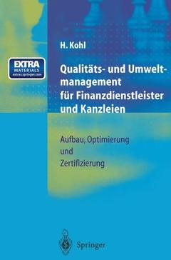 Couverture de l’ouvrage Qualitäts- und Umweltmanagement für Finanzdienstleister und Kanzleien