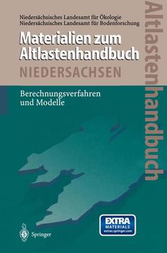 Couverture de l’ouvrage Altlastenhandbuch des landes niedersachsen materialienband