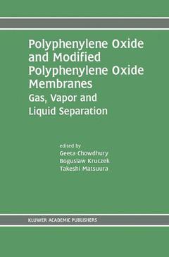Cover of the book Polyphenylene Oxide and Modified Polyphenylene Oxide Membranes