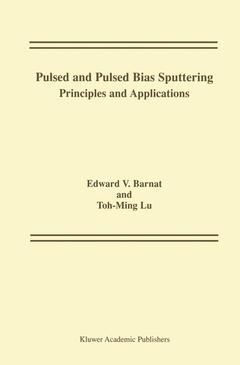 Couverture de l’ouvrage Pulsed and Pulsed Bias Sputtering