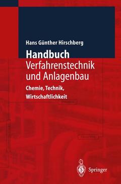 Couverture de l’ouvrage Handbuch Verfahrenstechnik und Anlagenbau