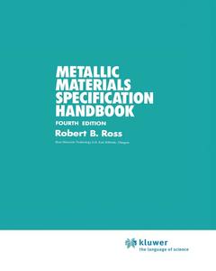 Couverture de l’ouvrage Metallic Materials Specification Handbook