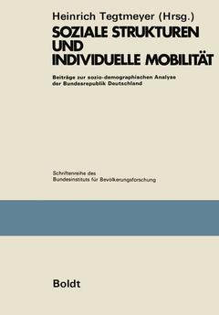 Cover of the book Soziale Strukturen und individuelle Mobilität