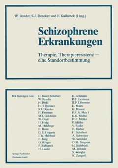 Couverture de l’ouvrage Schizophrene Erkrankungen