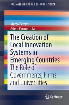 Couverture de l’ouvrage The Creation of Local Innovation Systems in Emerging Countries