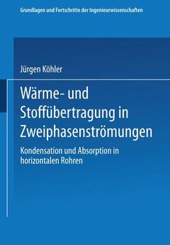 Cover of the book Wärme- und Stoffübertragung in Zweiphasenströmungen