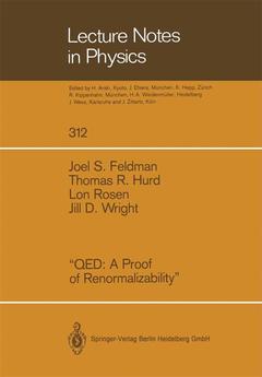 Cover of the book “QED A Proof of Renormalizability”