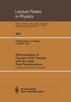 Couverture de l’ouvrage Renormalization of Quantum Field Theories with Non-linear Field Transformations