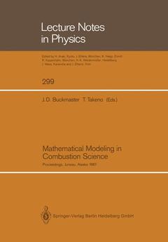 Couverture de l’ouvrage Mathematical Modeling in Combustion Science