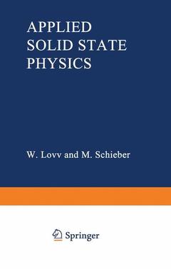 Couverture de l’ouvrage Applied Solid State Physics